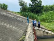 Lãnh đạo xã Nghĩa Khánh kiểm tra, chỉ đạo công tác phòng chống ứng phó với bão số 3 (bão Wipha) tại một số công trình thủy lợi trọng điểm trên địa bàn xã